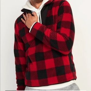 Old Navy Sherpa Fleece Buffalo Check